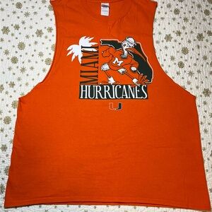 Miami Hurricanes Muscle Tank Top men’s L